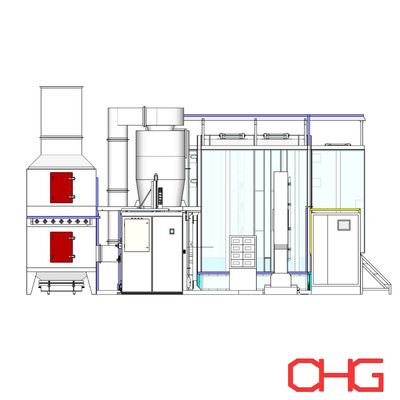 Dobra cena. Dostosowywalna jednostka sterowania PLC Powder Coating Production Line Powder Containment w Internecie