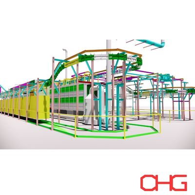 Dobra cena. Linia do obróbki wstępnej do elektroforezy/elektroforezy Kategorie powłok KTL/EPD Linia do produkcji powłok w Internecie