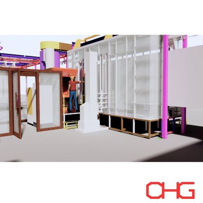 Dobra cena. Profesjonalna linia do elektrostatycznego automatycznego malowania proszkowego podłoży metalowych z trwałym sprzętem do natryskiwania w Internecie