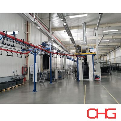 jakość System przenośnika monorail do linii produkcyjnej powłoki proszkowej fabryka
