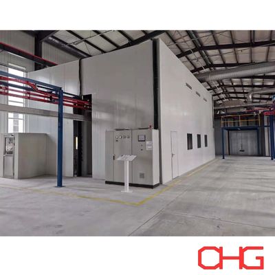 Linia powlekania proszkiem dla profili aluminiowych System przenośnika powietrznego Dostosowywalna konstrukcja nadająca się do różnych rozmiarów i kształtów