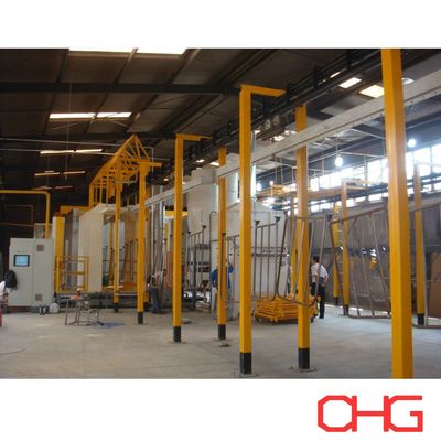 PLC sterowane sprzętowe sprzęt Powder powłoki linii wyposażenia z systemem przenośnika i spryskiwacz