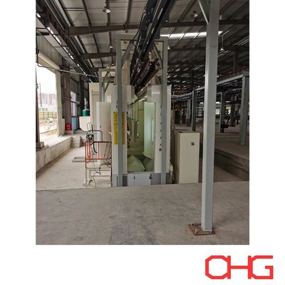 Automatyczna linia powlekania proszkiem dla niestandardowych podłoża metalowych System farbowania w sprayu