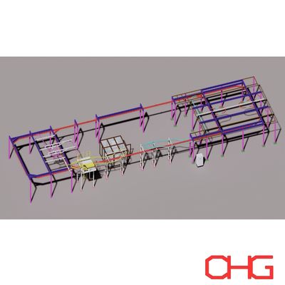 Wysokiej wydajności linia powłoki powłoki automatyczny system powłoki powłoki dla różnych części metalowych żądają rozwiązania na zamówienie