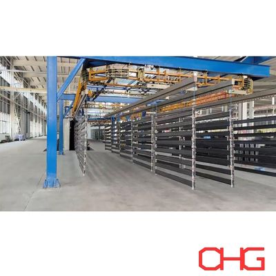 Wysokiej wydajności linia powlekania proszkowego dla półek 13,5m wieszaki PP Spray Booth
